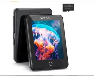 YOTON MP3 Player, Music Player 80GB with Bluetooth 5.2, 2.4 in Full Black - Picture 1 of 8