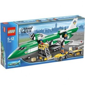 Lego Cargo Plane 7734 City Airport 100% Complete Set 463 Pieces 3 Minifigures