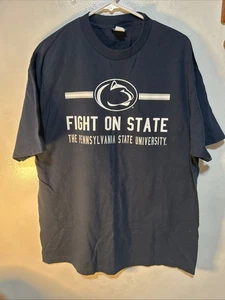 Penn State Fight On State Kurzarm T-Shirt, Größe Lg, Text auf dem Rücken - Bild 1 von 3