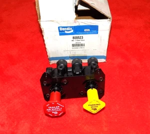GENUINE Bendix 800523 MV-3 Control Module 1/4" NPT Ports #10-24 Mount Holes - Picture 1 of 3