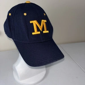 Zephyr MICHIGAN UofM Ball Cap Hat Fitted Size 7 3/8 Embroidered Logo NCAA - Picture 1 of 7