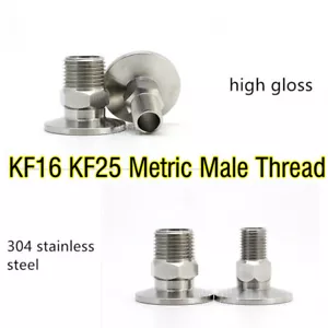 KF Metrisch Stecker Gewinde Stecker Vakuum Flansch Adapter äußeres Drahtgelenk Rohr - Bild 1 von 5