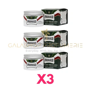 X3 PRORASO CREMA PRE BARBA 300 ML RINFRESCANTE TONIFICANTE MENTOLO EUCALIPTO 3PZ - Imagen 1 de 1