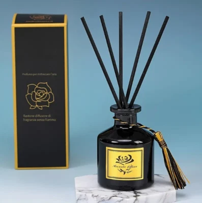 DIFFUSORE DI PROFUMO ROSA 55ML – FRAGRANZA INTENSA E DURATURA - Immagine 1 di 3