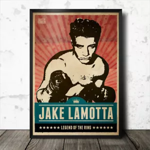 Stampa poster arte boxe Jake LaMotta - Foto 1 di 1