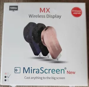 MiraScreen New MX Wireless Display DLNA Miracast Aircast 1080p Firmware Upgrade - Picture 1 of 2