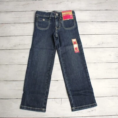 Jeans Gymboree Vintage Niña Denim Azul Talla 4 Ajustados Bolsillos Rectos Foto 1 de 4