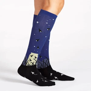 Sock It To Me Women's Knee High Socks - Nightlight (Glow in the Dark)-(UK 3-8) - Picture 1 of 2