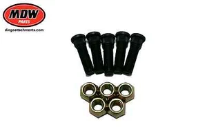 5 x Mini Digger Wheel Stud and Nut Combo - suits Dingo, Kanga - Picture 1 of 1