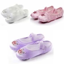 1 Pair of Satin Girls' Dancing Shoes Embroidery Cat Claw Shoes  Body Training