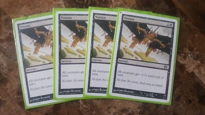Magic The Gathering Nausea X4 card LP - Image 1 of 3