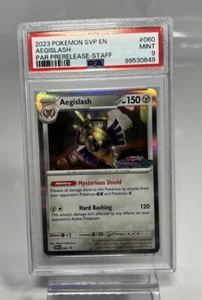 Pokémon TCG Aegislash #060 PAR PRERELEASE-STAFF PROMO PSA 9 Mint - Picture 1 of 4