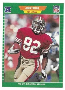 JOHN TAYLOR 1989 PRO SET ROOKIE CARD NEAR MINT+ CONDITION - Picture 1 of 2