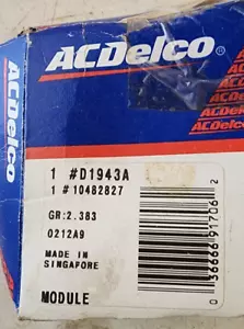 ACDelco D1943A Ignition Module 10482827 - Picture 1 of 3