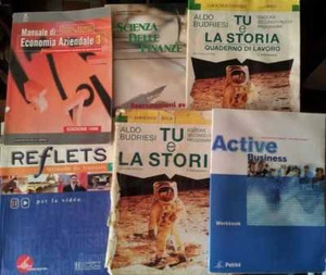 Lotto 82 libri scuola 2000 scienze algebra arte inglese diritto economia storia - Foto 1 di 1