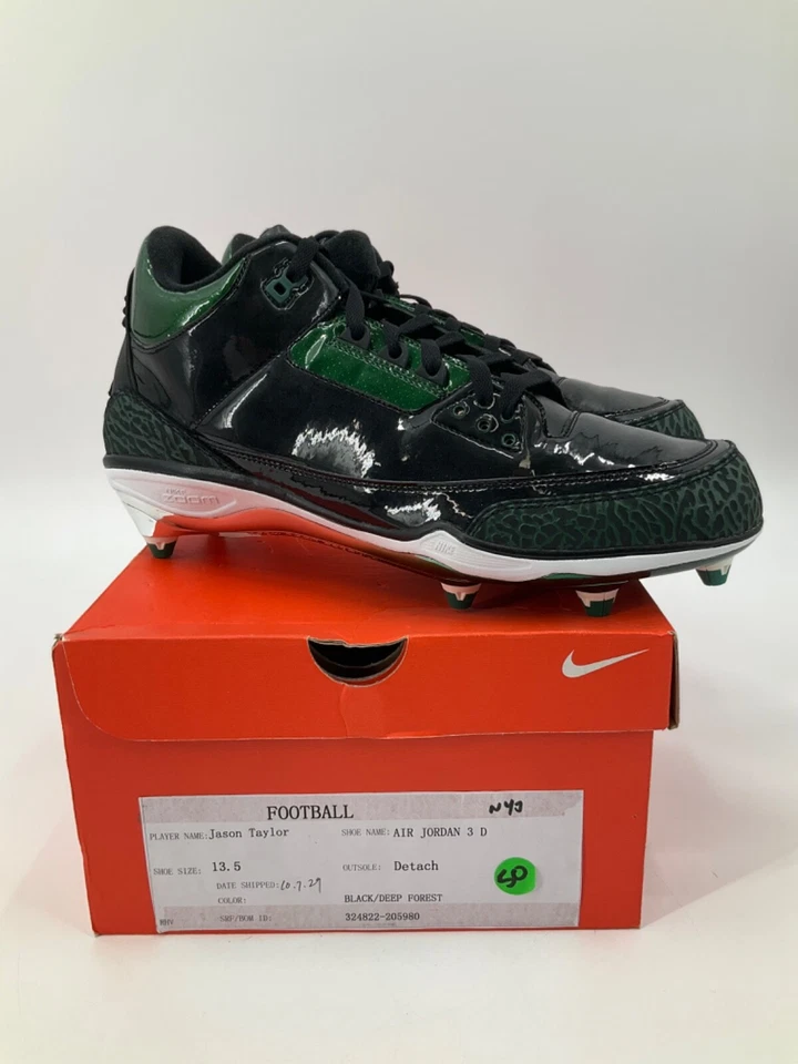 JASON TAYLOR NEW YORK JETS RECIBIÓ NIKE AIR JORDAN 3 TACOS Foto 1 de 4