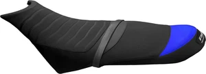 Seat Cover Sea-Doo SPARK 2-UP 14-22)Black/Blue Carbon Fabric FMX Import Fees Usa - Picture 1 of 3