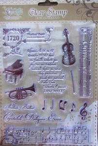 Clear Stamps Set Music 15 Individual Stamps (Unmounted) NEW - Picture 1 of 1