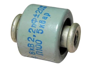 Ceramic transmitting capacitor 2,2pF 6kV 5kWar [0C8] - Zdjęcie 1 z 6