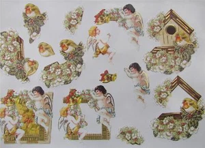 3D Paper Tole Card Making Embossed Christmas Birds Angel 2 Pictures - Picture 1 of 1