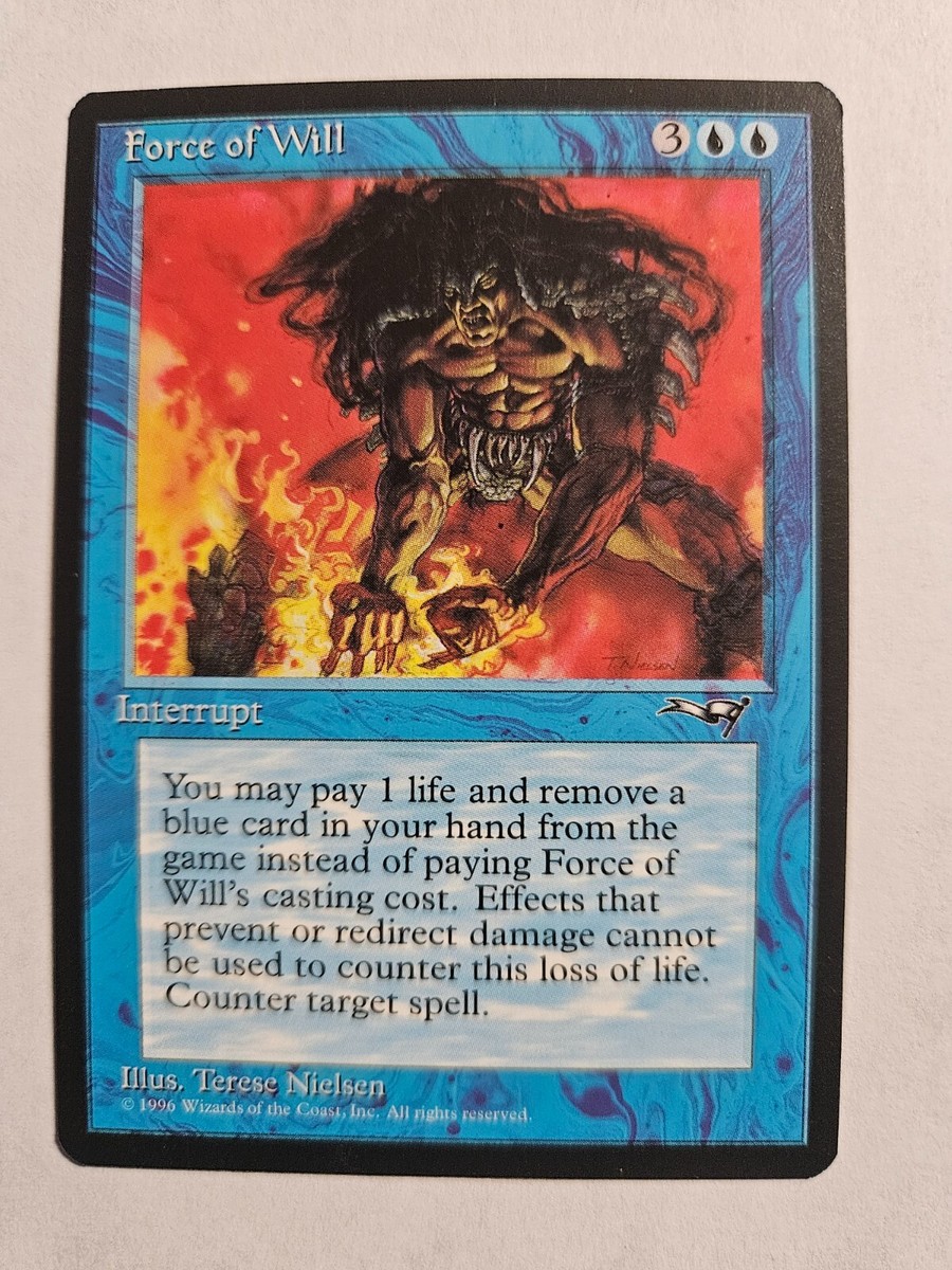 Force of Will Near Mint or Better Individual Trading Card Force of Will Near Mint or Better Individual Trading Card