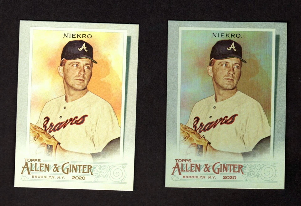 PHIL NIEKRO 2020 ALLEN & GINTER SHORT PRINT & HOT BOX FOIL ATLANTA BRAVES - Image 1 of 1