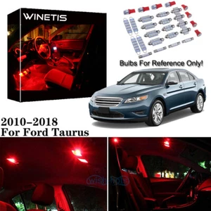 Kit de paquete de luces LED interiores rojas + luces de licencia para Ford Taurus 2010-2018 - Imagen 1 de 12