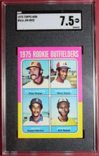 1975 TOPPS MINI JIM RICE #616 BOSTON RED SOX HOF SGC 7.5 NRMT+ *ROOKIE CARD*