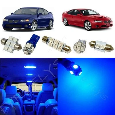 12x Kit paquete interior luces LED azules para Pontiac GTO PG1B 2004-2006 Foto 1 de 4