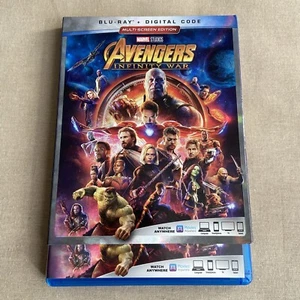 Avengers (3) Infinity War (Blu-ray, Digital 2018 Slipcover) Marvel MCU 18 Thanos - Picture 1 of 10