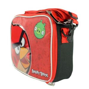 Angry Birds Insulated Lunch Bag Travel School Kids Bag w Strap Food Snack Bag NW