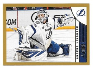 2013-14 Score Gold #461 Anders Lindback (Lightning)