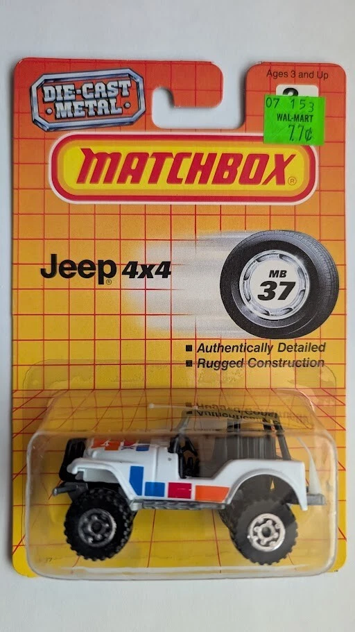 Jeep Matchbox 1991 vintage 4x4 MB37 Foto 1 de 1