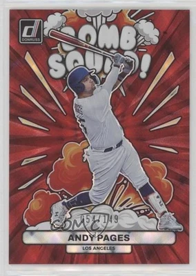 2023 Panini Donruss Bomb Squad Red /149 Andy Pages #BS6 - Image 1 of 2