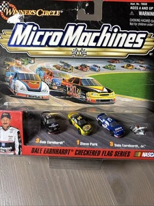 MICRO MACHINES Dale Earnhardt Winners Circle 1999 giocattolo Steve Park bandiera a scacchi - Foto 1 di 5