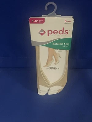 PACK DE 3 CALCETINES PEEP TOE EXTREMO BAJO FORRO LENGÜETA GEL PEEDS OPEN TALLA 5-10 Foto 1 de 2