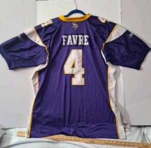 Minnesota Vikings Brett Favre #4 Reebok On Field Sewn NFL Football Jersey Men 54 - Picture 1 of 20