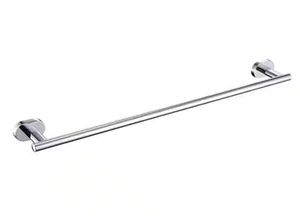 Bath 24 in. Wall Mounted Towel Bar Bathroom Towel Holder in Anti-Spotting Chrome - Picture 1 of 9