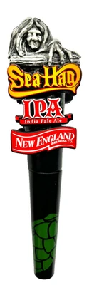 NEW ENGLAND BREWING - SEA HAG IPA - FIGURAL BEER TAP HANDLE - WITCH NEBCO  empty - Image 1 of 4