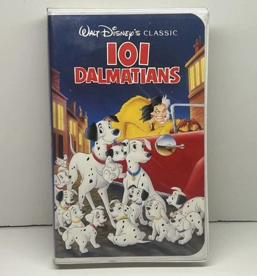 101 Dalmatians VHS Disney Video Tape Black Diamond Classics Kids Movie Clamshell - Image 1 of 4