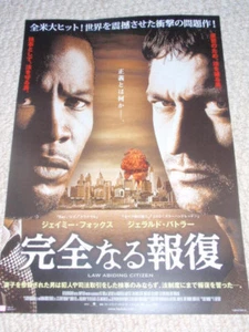 LAW ABIDING CITIZEN JAPAN flyer Gerard Butler Jamie Foxx Leslie Bibb Cedric MINT - Picture 1 of 1