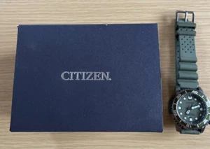 Citizen Promaster Marine Eco-Drive Men's Green Watch BN0157-11X Japan - Picture 1 of 7