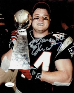 Marc Edwards New England Patriots HANDSIGNIERTES 8X10 FOTO JSA Coa,+ - Bild 1 von 2