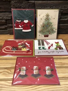 Papyrus Christmas Greeting Card Lot of 5 NEW Never Opened - Picture 1 of 11