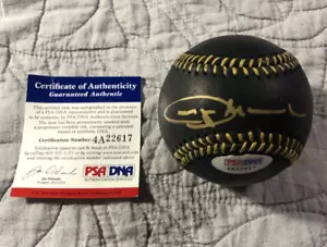 CANDY MALDONADO GIANTS BLUE JAYS AUTOGRAPHE SIGNÉ BASEBALL NOIR PSA/ADN COA - Photo 1/4