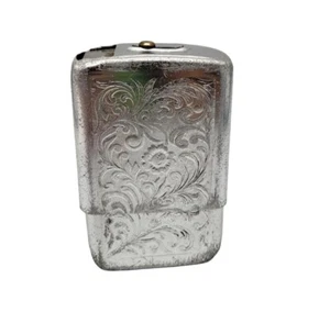 Vintage PARK INDUSTRIES Aluminum Embossed Filigree CIGARETTE CASE Holder Box - Picture 1 of 5
