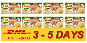 8 x Thai Knorr Pork Bouillon Soup Seasoning Cubes Non-MSG, MSG-free 8 Cubes 80g - Picture 1 of 3