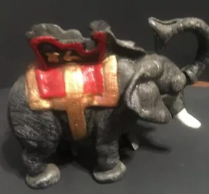 Vintage Münzbank Elefant aus Gusseisen - Bild 1 von 6