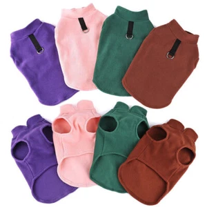 Dog Fleece Vest Jacket Jumper Warm Sweater Pet Winter Clothes Coat S M Large UK - Picture 1 of 12