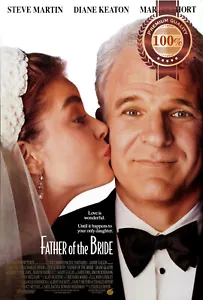 FATHER OF THE BRIDE 1991 90s OFFICIAL ORIGINAL MOVIE CINEMA PRINT PREMIUM POSTER - Foto 1 di 6
